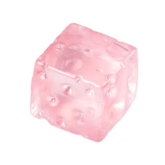Jelly Cheese Stress Reliever Toy Soft Slow Rise Fidget for Anxiety Realistic Transparent Colorful Decompression Toy for Adults Kids S