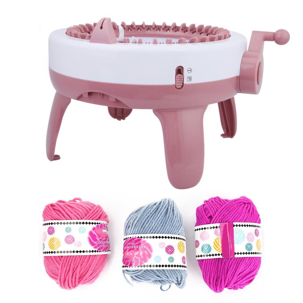 DIY Plastic Hand Knitting Sewing Machine Children Weaving Toy Tool Accessories(40 Needles)