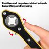 Set of 2 Car Jack Ratchet Wrenches, Extended Design, Sturdy Metal Crane Wrench Featuring a 360° Knob, Easy to Put Together And Take Apart