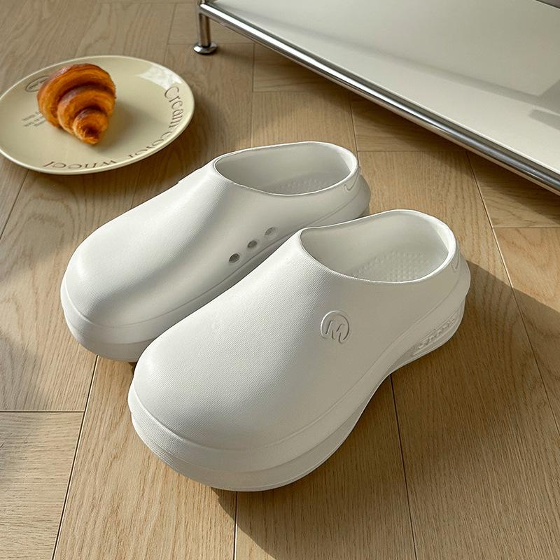 Unisex pantofle EVA s jedním páskem, uzavřenou špičkou, zdravotnické boty, plážové a kuchařské pantofle