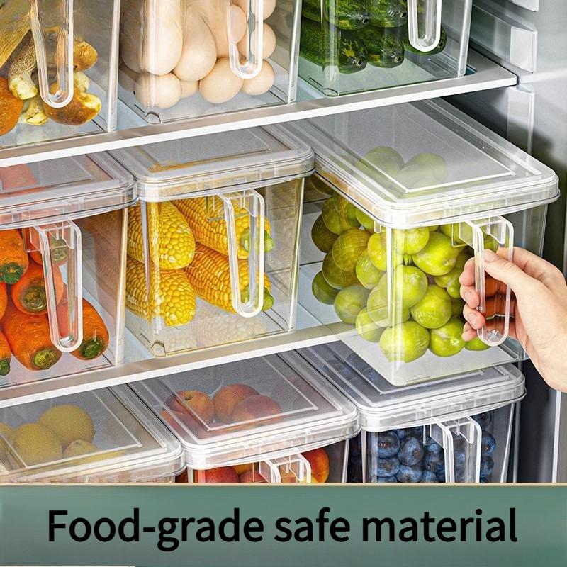 1PC Refrigerator Storage Box Food Grade Fresh-keeping Box Kitchen Vegetable Dumpling Finishing Artifact Frozen Special Egg Storage Box