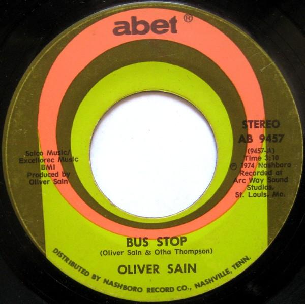 

7-дюймовая пластинка OLIVER SAIN - Bus Stop 938358 Abet 1974 США Джаз Б/У