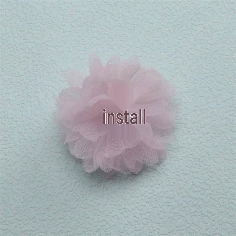 Three-Dimensional Fabric Yarn Flower Corsages: DIY Accessories for Shoes, Clothing, Brooches, and Hair Clips.