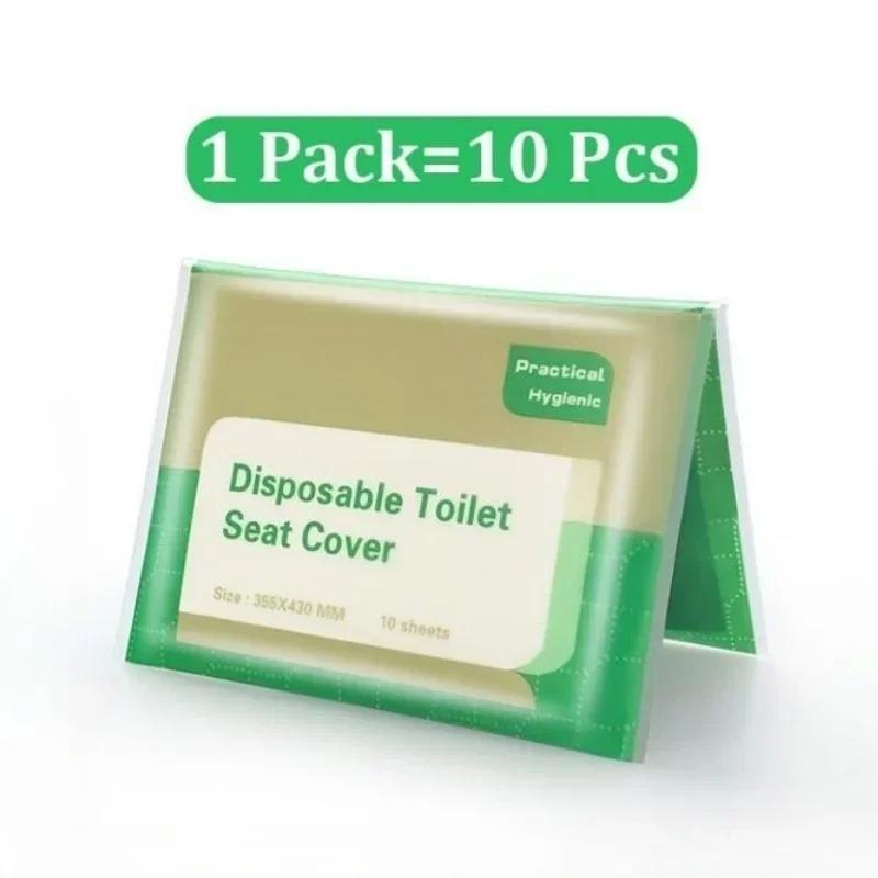 10/30/50PCS Disposable Toilet Seat Cover Paper Toilet Seat Covers Waterproof Flushable Travel Soluble Water Type Pad Portable