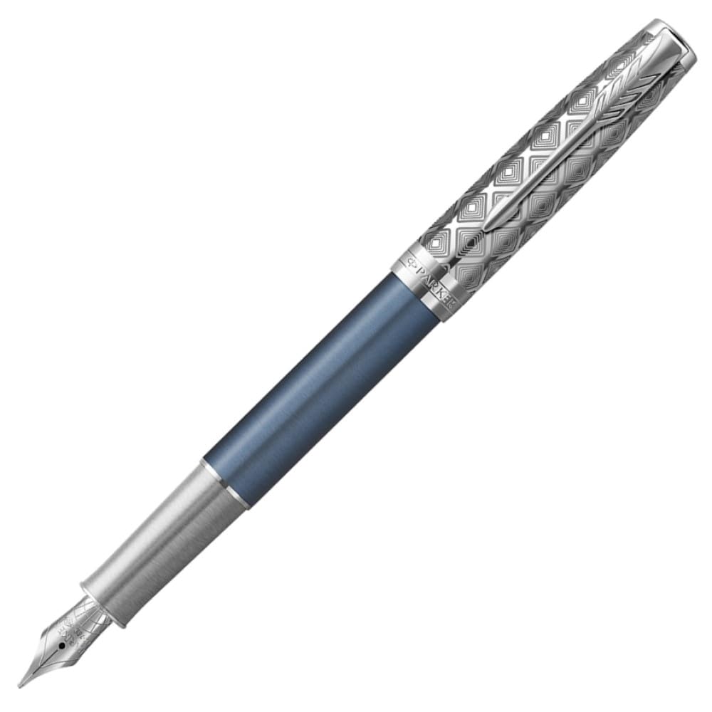

PARKER Sonnet Premium Fountain Medium 18K Gold Metal Blue CT Official 2119743 Pen, Nib, & Nib, Brand, Gift,