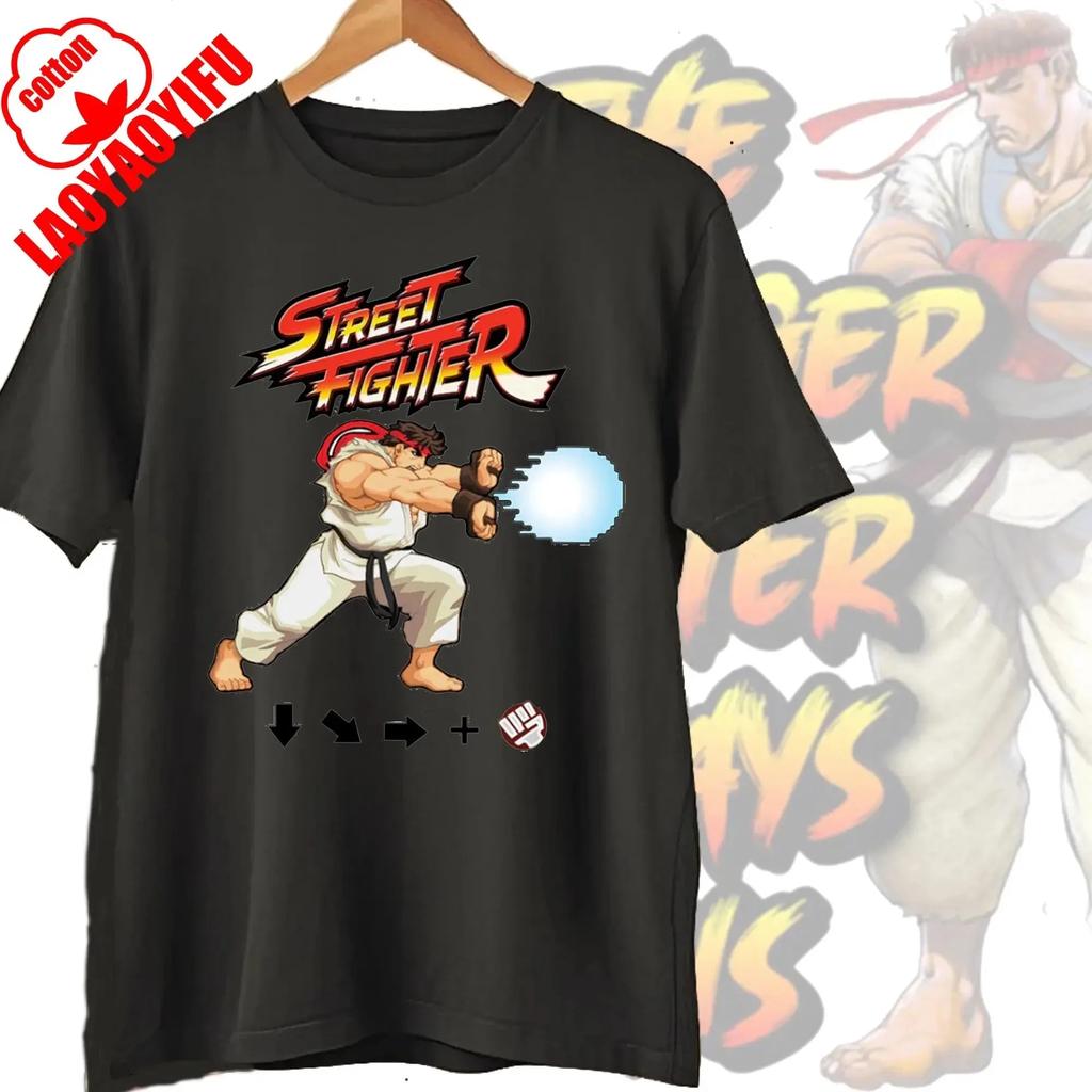 Novelty Street Fighter Select Classic Vintage Essential TShirt Short Sleeve Tees Boyfriend Fashion Clothes Women Men Streetwear