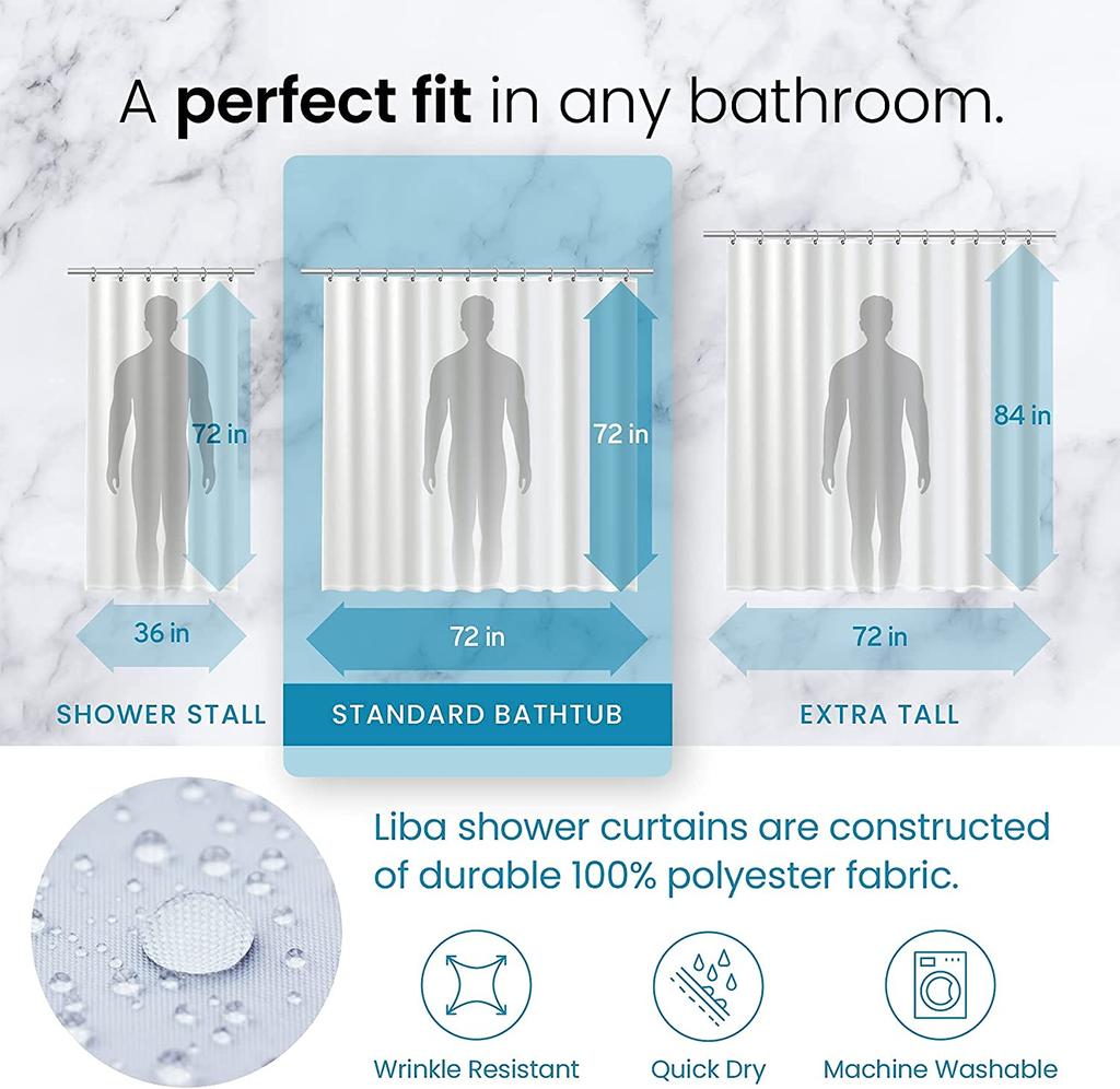 Cool Girl Modern Printed Black Shower Curtain Soft Anti-slip With 12 Hooks For Waterproof Durable Bathtub Curtains Bathroom Deco