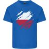 Torn Poland Flag Polish Day Football Unisexs Light Cotton TShirt