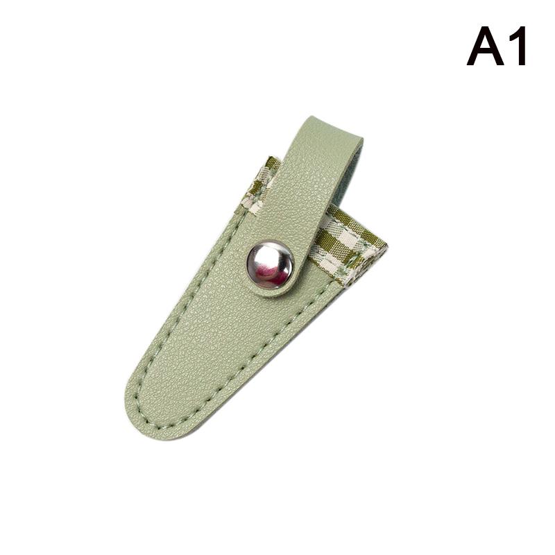 Colorful Vintage Embroidery Scissors Sheath Lattice Scissors Protective Cover Small Sharp Pointed Scissors Protection Case Home
