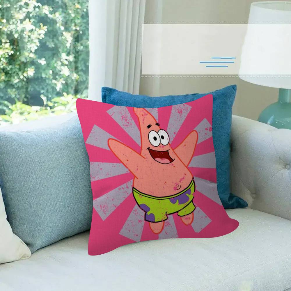 Pillow Cover For Bedroom Room And Living Room Sofa Decorative Cushion Cover S-Sponge Bob Anime S-S-Squarepants