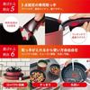 Tefal Wok-Pfanne mit abnehmbarem Griff, 28 cm, tiefer Wok, nur für Gasfeuer, frei von giftigen Substanzen wie PFOA, „Ingenio Neo Royal Blue Intense Wo