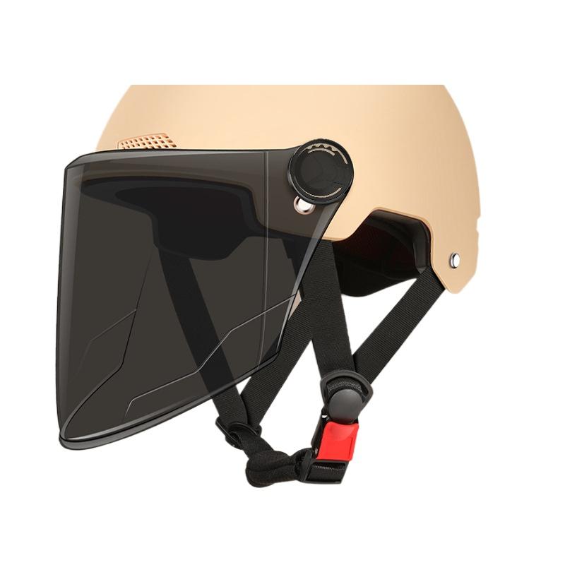Helmet Electric Vehicle Women and Men Motorcycle Battery Car Half Helmet Summer Sun Protection Full Helmet Wholesale Riding Breathable and Lightweight