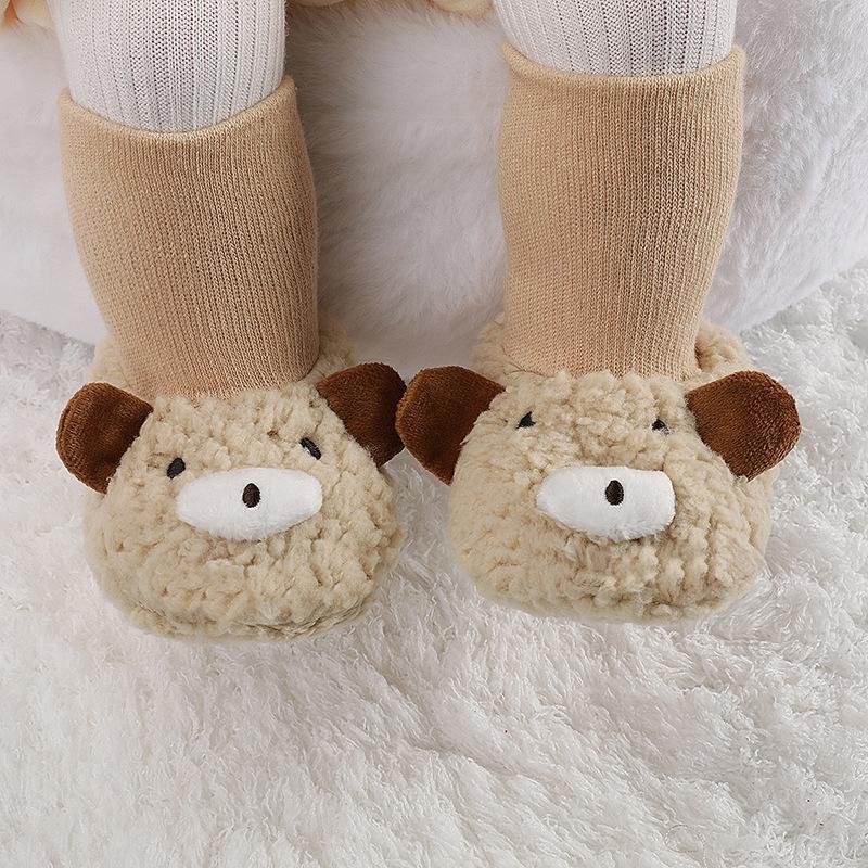 Winter Baby Walker Shoes with Fleece - Cotton Shoes for 0-1 Year Old Boys and Girls