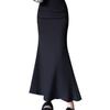 Women's High-Waist Fishtail Skirt: Spring/Autumn Korean Style, Solid Color, Slim Fit