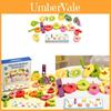 Wooden Fruit Stringing Game For Kids Educational Toys Interactive Logic Play