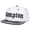 Unisex Czapki Hip-hopowe z Haftem Litery COMPTON Wiosna Jesień Regulowane Codzienne Snapback Czapki Baseballowe Outdoorowa Czapka Chroniąca Przed Słońcem