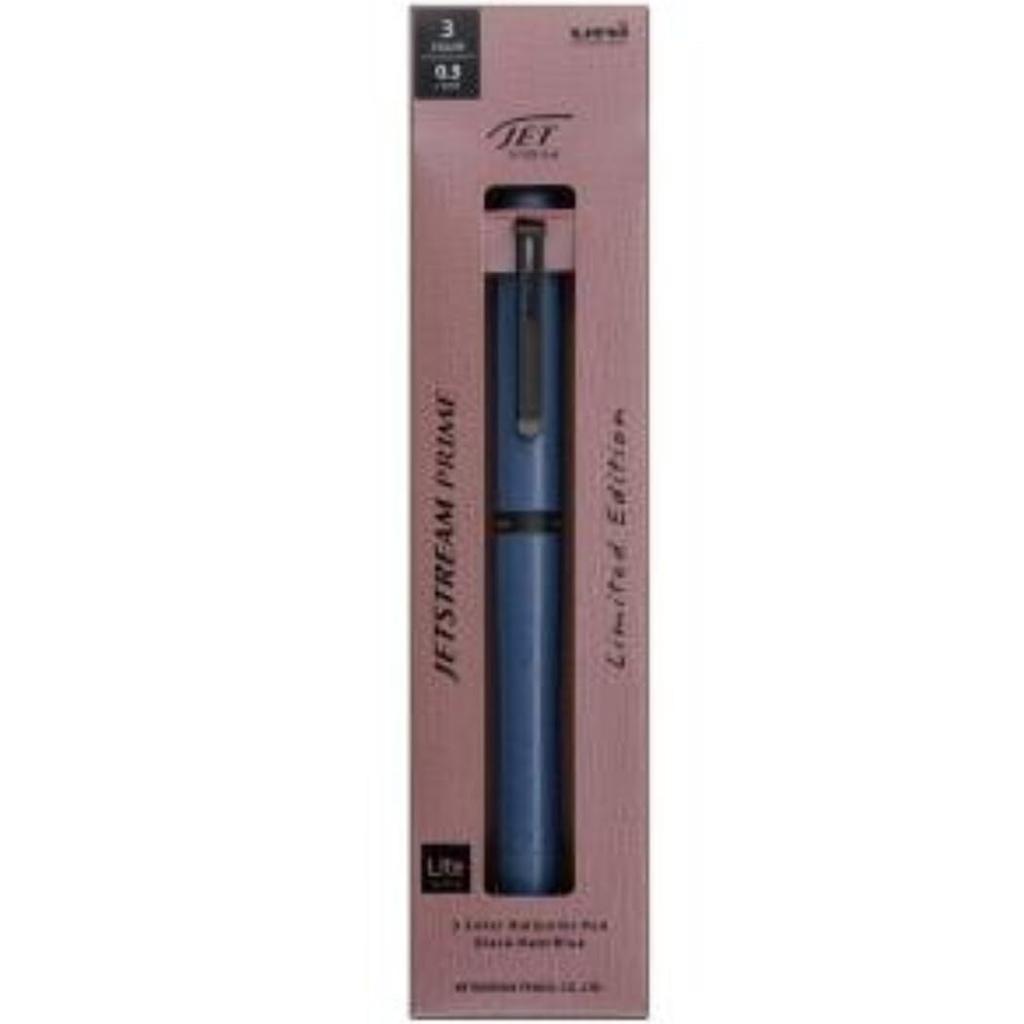 Mitsubishi Pencil Jetstream Prime Ballpoint Limited Indigo SXE 3 LPR 05 3-Color Pen, Twist-Retract Type, 0.5mm, Edition, (LT IDL)