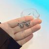 1Pair Punk Vintage Sphinx Cat Stud Earrings Personality Creative Silver Color Earrings for Women Girls Fashion Jewelry