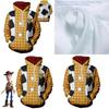 Toy Story 4 Cowboy Sheriff Woody Muster Pullover Hoodie Sweatshirt Mit Lebhaftem 3D Digitaldruck
