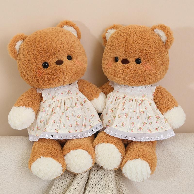 Cute Cartoon Brown Bear Pink Rabbit Plush Toy Soft Stuffed Animal Elephant Doll Home Decor Kids Gift