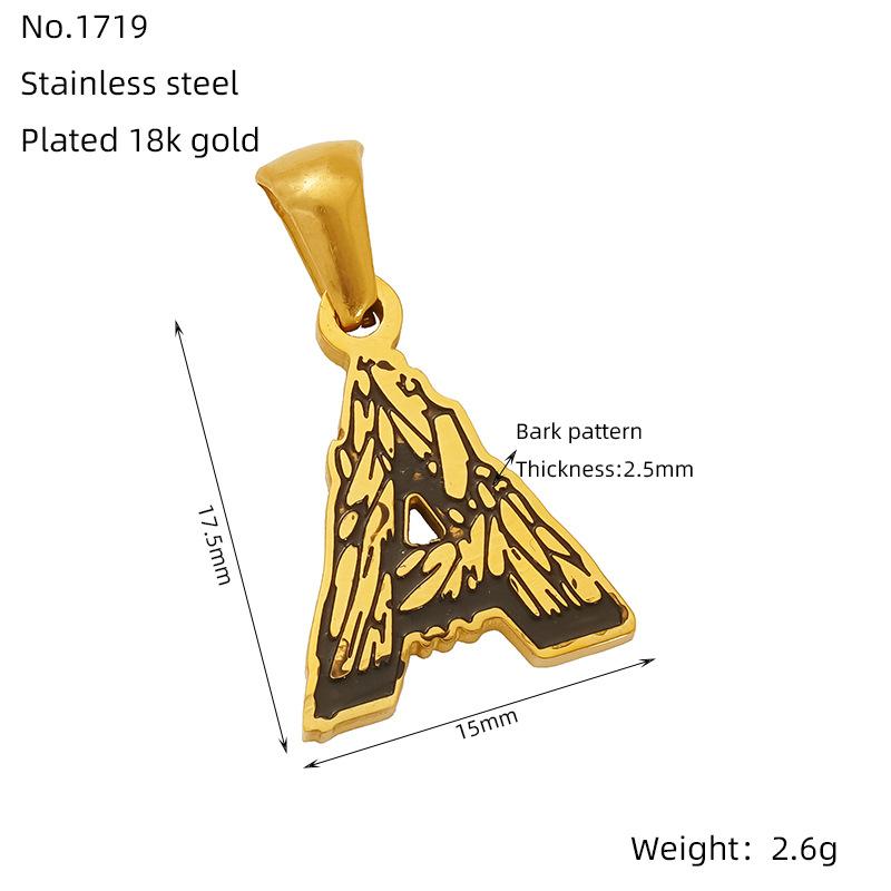 

Ожерелье с буквой Титановая сталь Не выцветающее Женское Универсальное Легкая роскошь Премиум 18к Золото Цепочка на ключицу Кулон