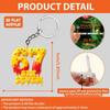 2D flat acrylic keychain - multiple colors available, perfect for backpack decoration and car key pendant