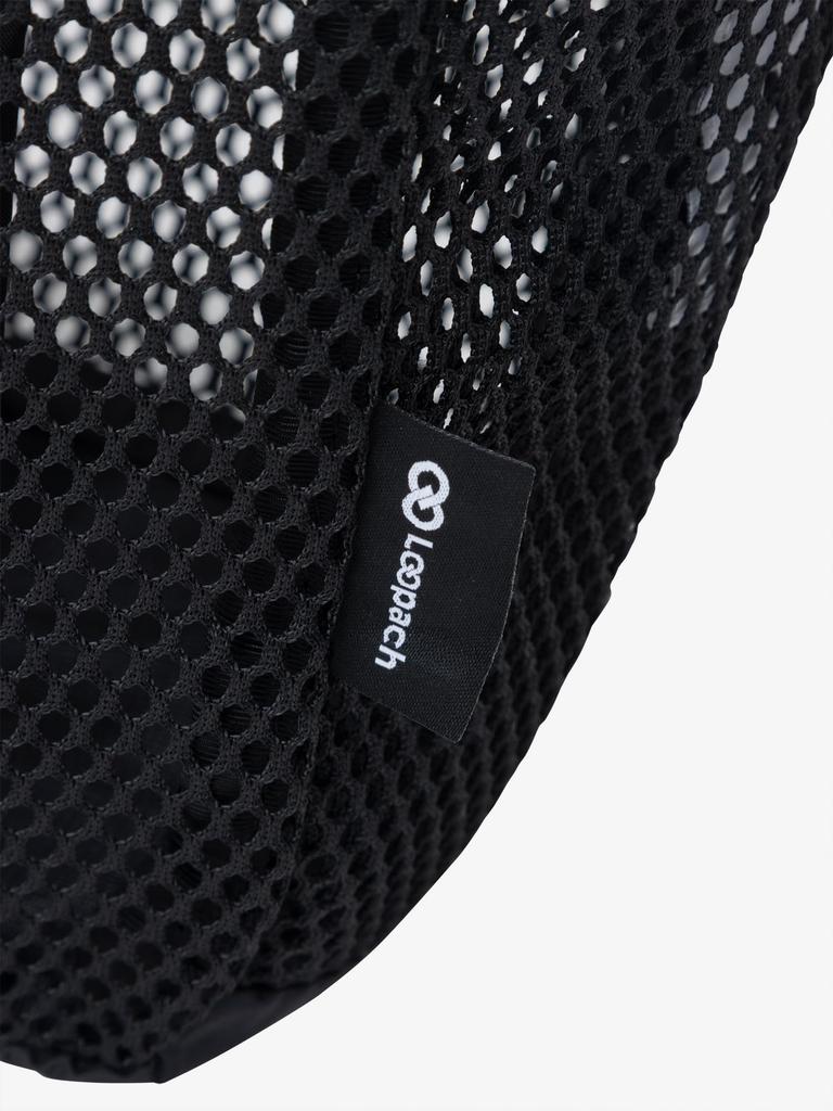 Mesh Tote Black OS [Neutralworks.] Bag, Breathable, Lightweight, Gym/Pool Bag, Simple, Compact, Foldable, Large,