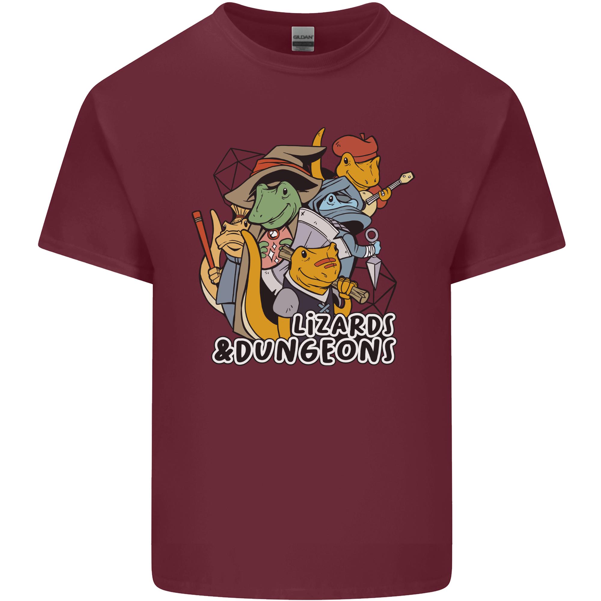 Dungeons Lizards Role Play Games RPG Unisexs Light Cotton TShirt S