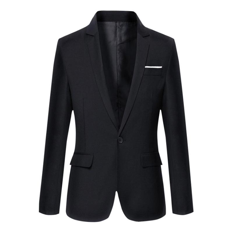 Korean Style Men's Slim Fit Three-Piece Suit - Business, Formal, or Wedding Wear