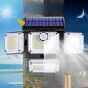 Garten Solar LED Leuchte mit Bewegungssensor und Dämmerungssensor Fernbedienung