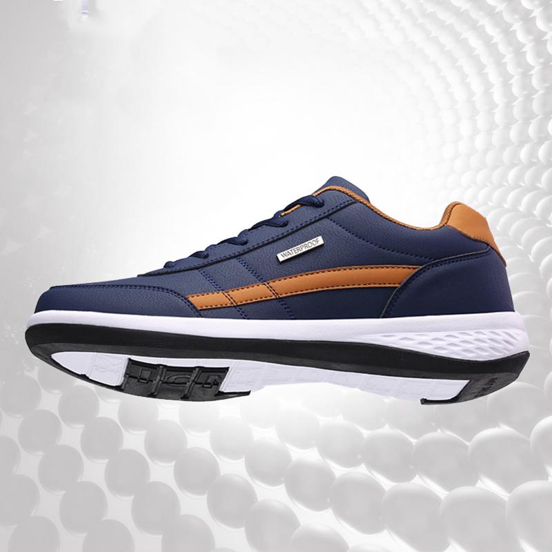 Mode Casual Skor Herr Utomhus Tennissneakers Lätta Bekväma Snörning PU Träningssko Storlek Mindre Än Normalt för Män