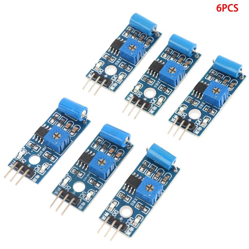 2/4/6Pcs Normally Closed Vibration Sensor Module Adjustable Sensitivity Vibration Switch Detection Board For Diy Projects