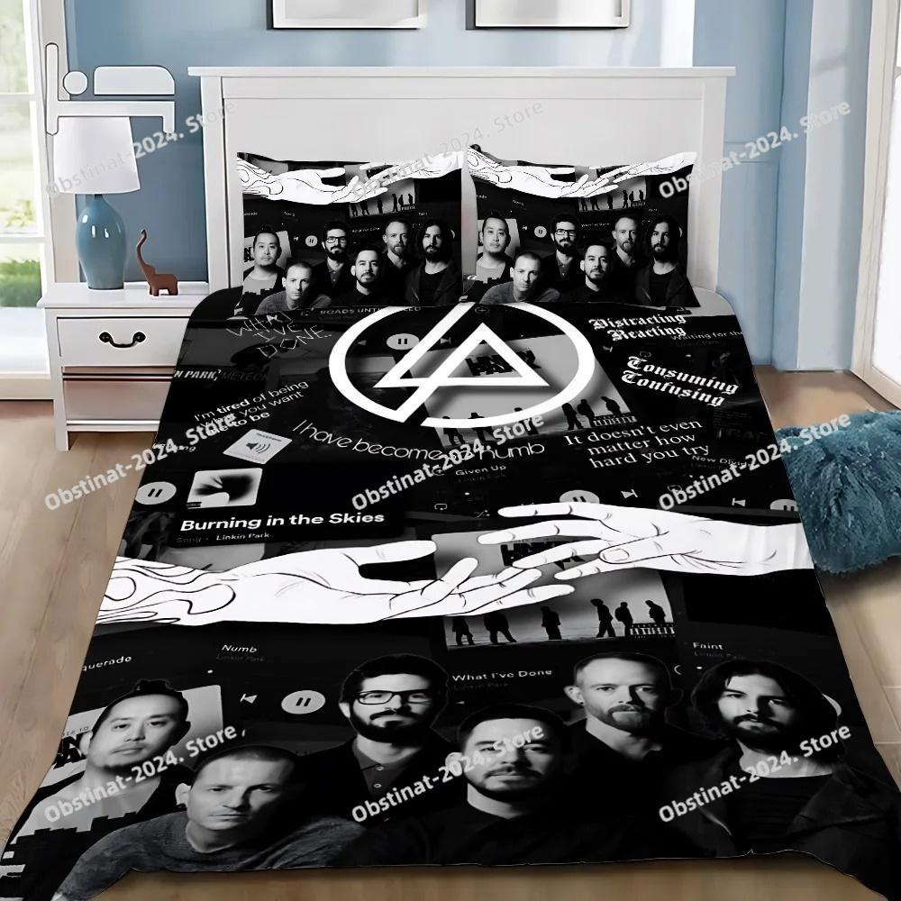 Poszewka na kołdrę Poszewka na poduszkę Pościel Zespół rockowy Linkin P-Park Dorosły Chłopiec Dziewczynka Dekoracja sypialni Dzieci Pojedyncza Podwójna Duży Rozmiar