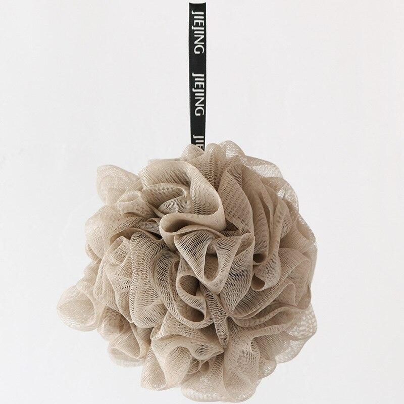 Bath Body Brush Sponge Bath Ball Nylon Scrubber Loofah Mesh Net Ball Cleaning Mesh Shower Flower 60g Bathroom Accessories