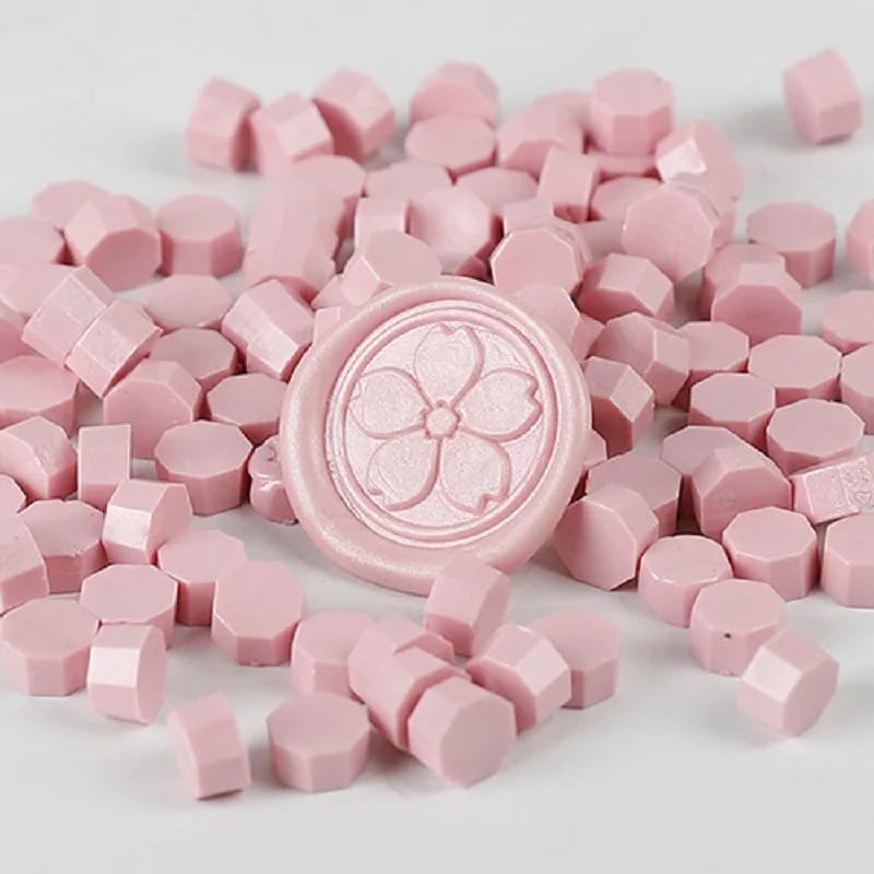 100Pcs Wax Seal Beads Material Retro Wax Seal Stamp Scrapbook Material Craft Decoration Wedding Birthday Stamp Wax Lacquer Seals