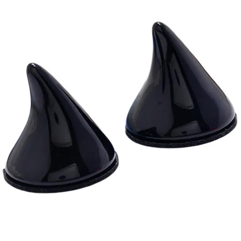 

Stylish Resin Devil Horns Cosplay Horns Costume Comfortable Resin Sticker Ornament for Halloween Themed Event Party чёрный