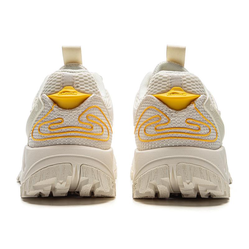 Li Ning CF Trail V2 Durable Comfortable Shock Absorption Support Low Top Outdoor Hiking Shoes Women Hiking Shoes White AHCU040-4