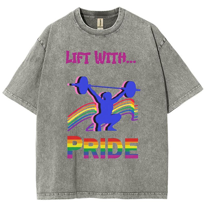 

Washed Denim Round Neck Short-sleeved Style T-shirt Street Hip-hop Casual Loose Vintage Fashion Monogram Printed 3XL