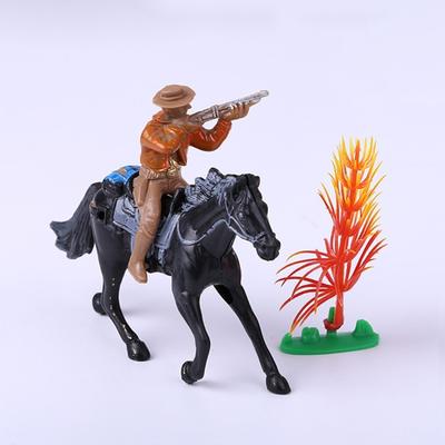 8 Bucăți Figurine Cowboy Vestic și Cal pentru Copii Mici pentru Fermă sau Decor Acasă