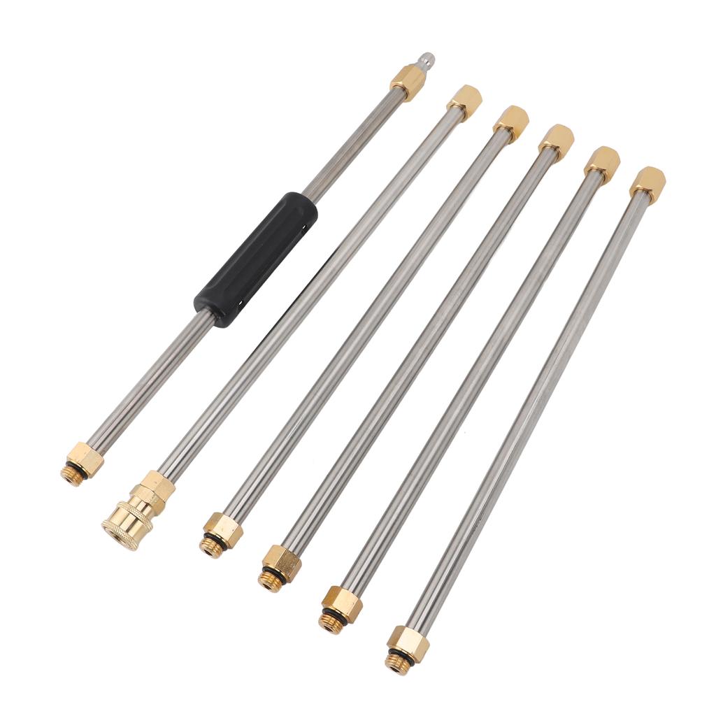 90 Inch Pressure Washer Extension Wand Power Washer Lance with 1 4 Inch Quick Connect for Roof Cleaning 6pcs