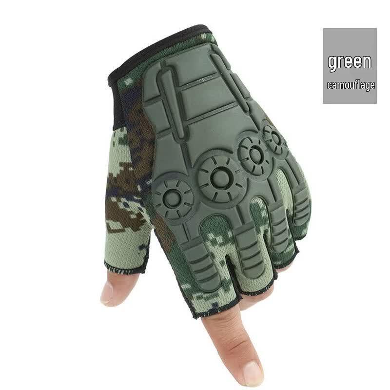 Мужские тактические перчатки Lishi с открытыми пальцами для улицы One Size камуфляжный