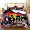 Kiss Rock Band Bedding Set For Bedroom Soft Modern Bedspreads Comefortable Kids Duvet Cover Quilt Cover And Pillowcase