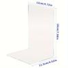 4/6/8pcs Clear Acrylic Display Stands - Modern Desktop Bookends for Home, Office & Retail Decor