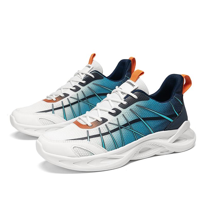 Men's Casual Mesh Sports Shoes Gradient Breathable Thick-soled  Shoes Trendy Shoes for All Season Lightweight and Versatile