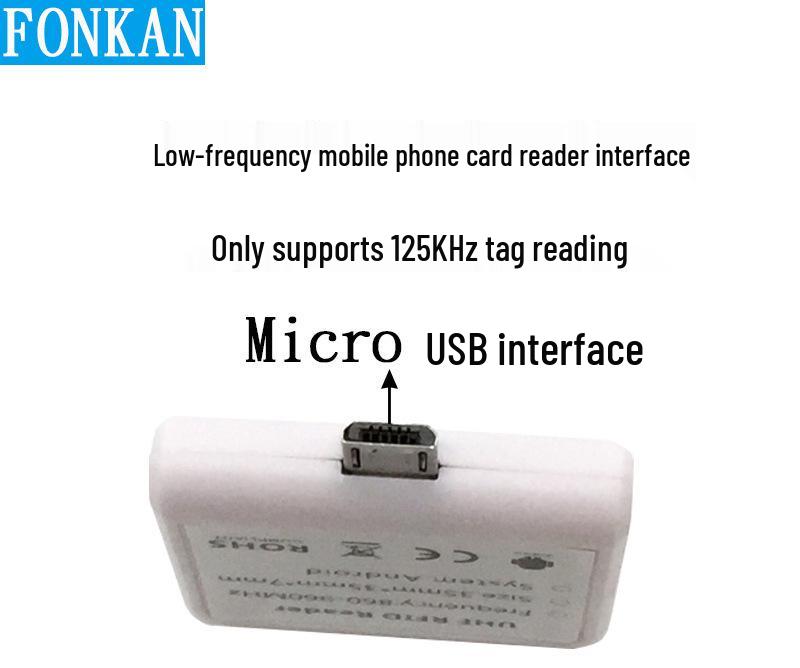 Android Phone OTG Plug-and-Play Keyboard & Read-Only Card Reader