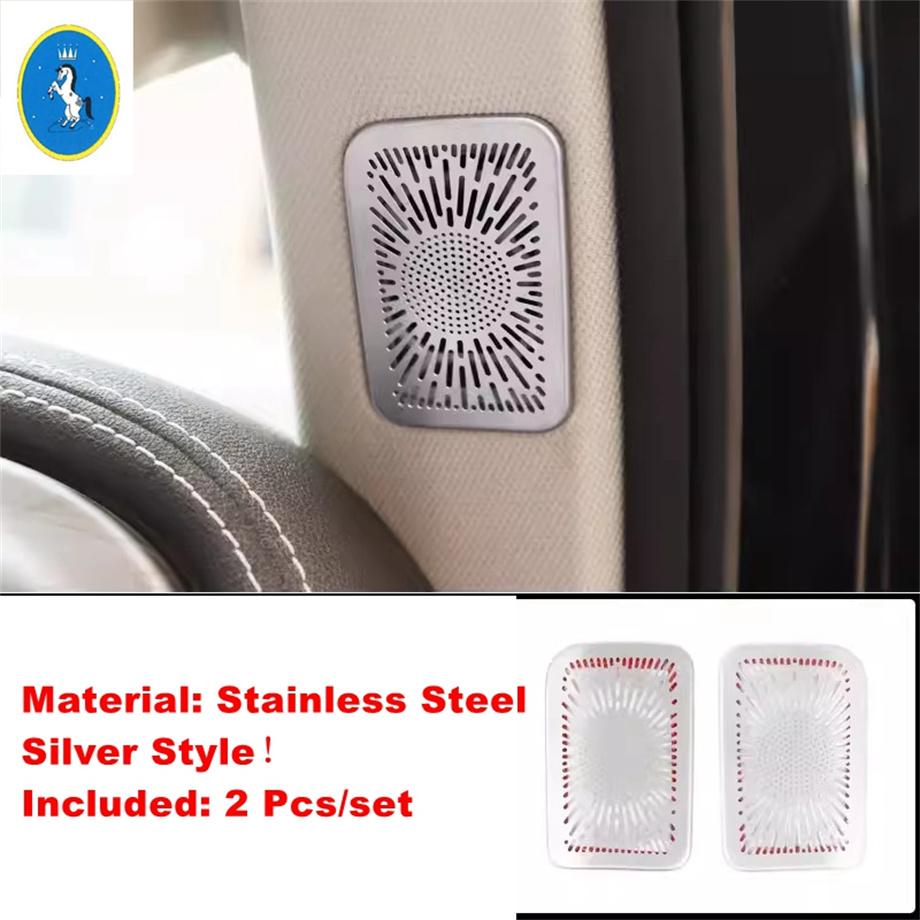Black / Silver Pillar A Stereo Speaker / Reading Light Decor Accessories Cover Trim For Great Wall GWM WEY TANK 300