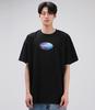 FLASTTIC Reflective Logo Print T-Shirt / Black Space