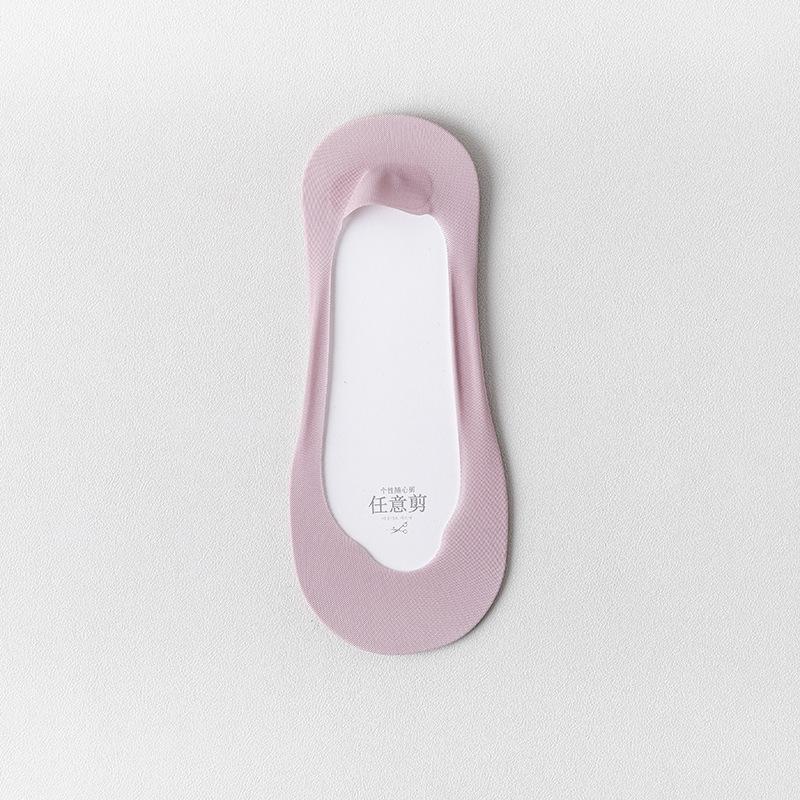 

Женские тонкие носки-лодочки из ледяного шелка на весну и лето, бесшовные, сетчатые, дышащие, силиконовые, противоскользящие, с не скатывающейся пяткой, сетчатые, невидимые носки 1 pair фиолетовый