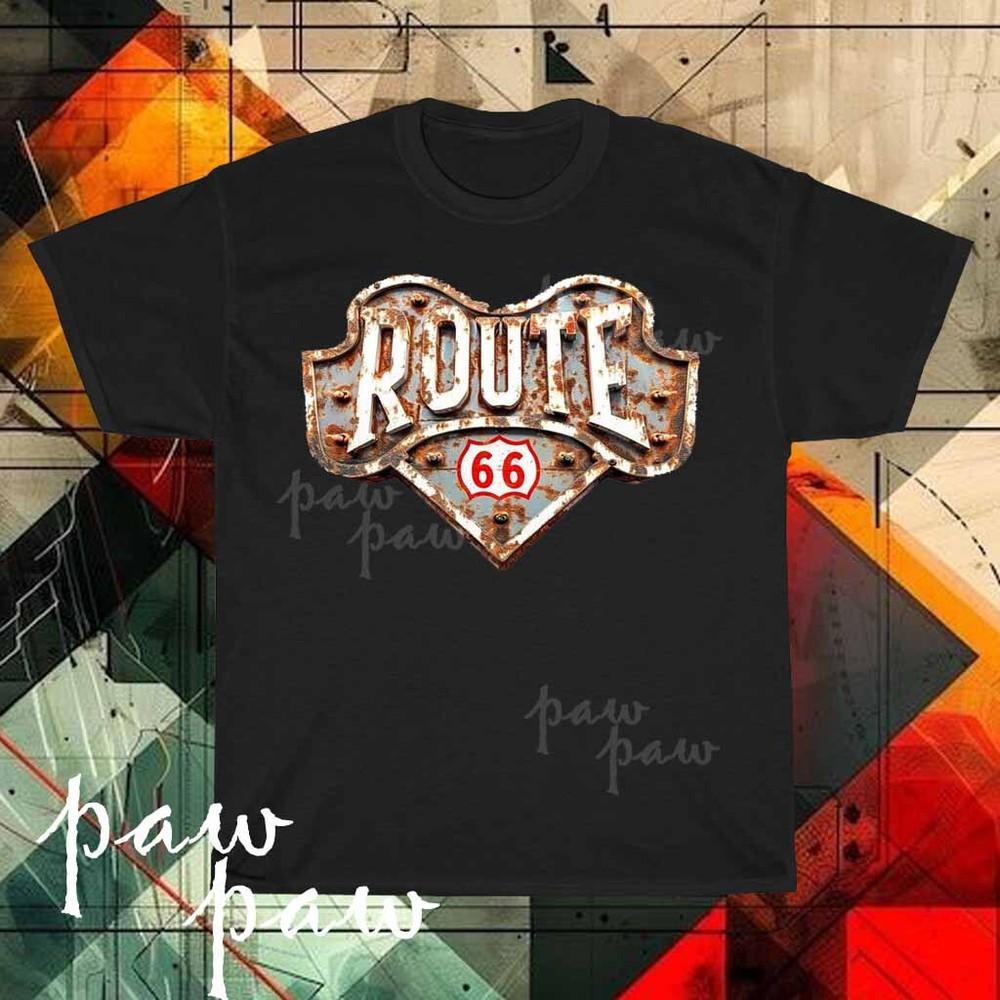 

New Whiting Bros Route 66 Gas Logo Men#039;s Tshirt funny size S to 5XL Unisex T-Shirt XXXXL