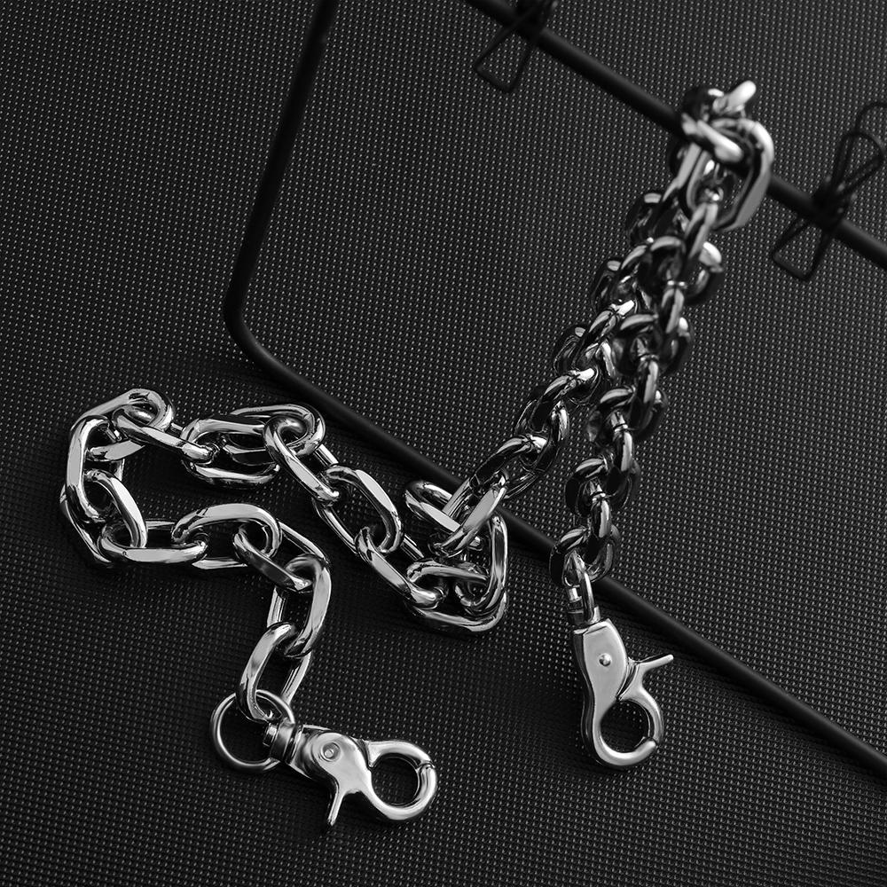 Fashion Rock Punk Key Chains Clip Wallet Chain Belt Biker Link Pants KeyChain Hip Hop Jewelry